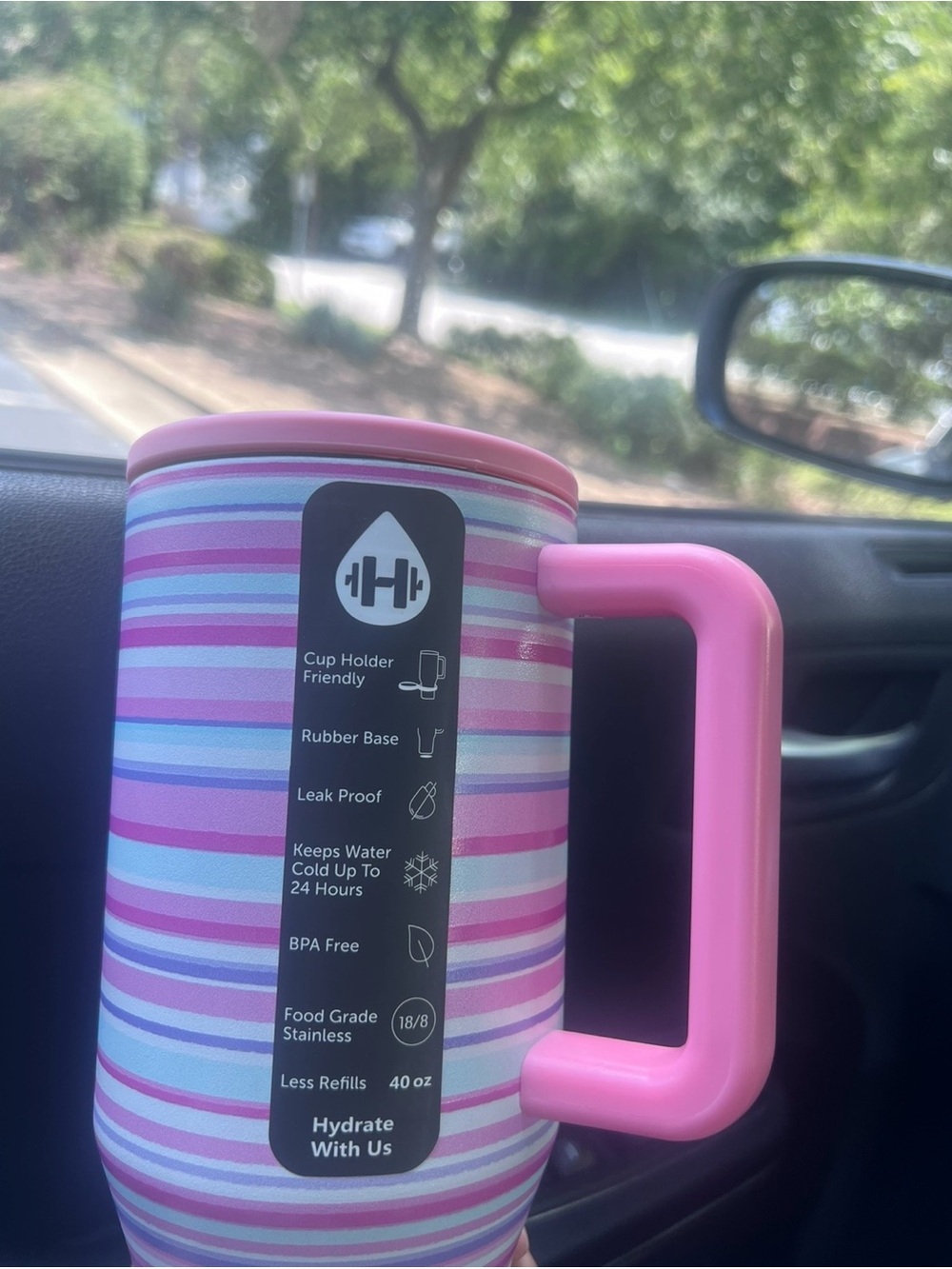 Hydrojug Insulated Travel Mug with Handle -